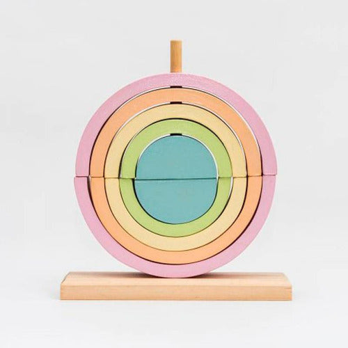 Manick Giant Pastel Colored Building Rainbow 20cm 0