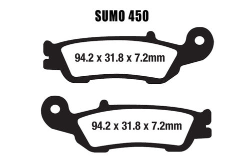 Sumo Pastillas Freno D+t Yamaha Yz450f Yz 450 F (2008-2018) 1