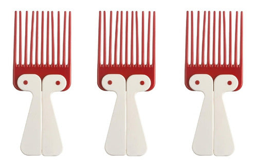 Eurostil Curly Girl Air-Cushion Comb Set of 3 Units 0