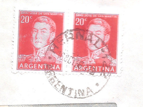 Argentina 1956 Sobre Circulado  Numero  123b 1