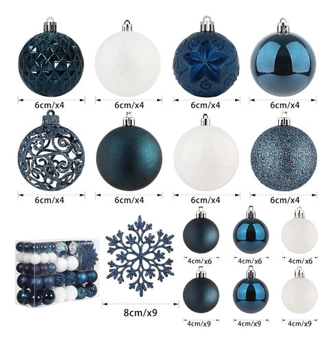 SY CRAFT Decorative Christmas Ornaments for Tree Balls 86 Units 1