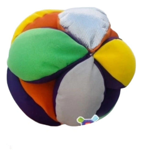 Pelota Montessori Con Cascabel Bebe 18 Cm 0