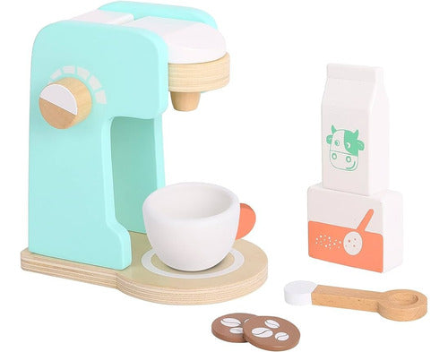 Cafetera Juguete De Madera Juego Cocina Didactico Infantil 0