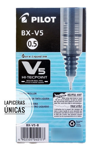 Pilot Precise V5 Roller Point Needle Black Fine Box of 12 Units 3