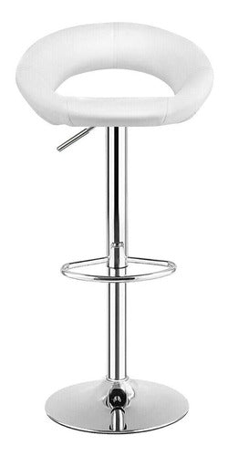 Diseños Modernos SA High Stool Eco-Leather Breakfast Bar Adjustable Modern 2