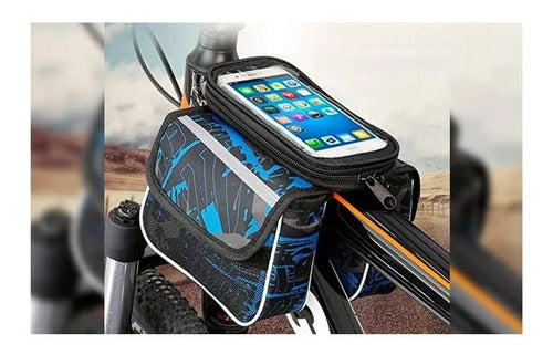 Bolso Alforja Bicicleta Con Sobre Impermeable Para Celular 1