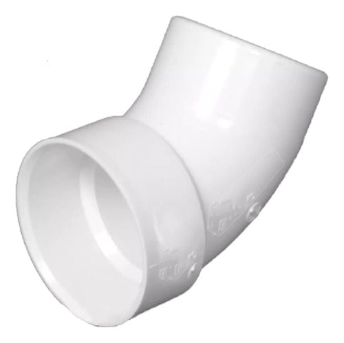 Codo De Pvc 63mm 45 Grados M - H Reforzado 3.2mm - Aym 0