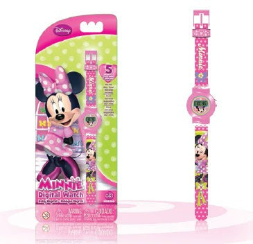 Reloj Digital 5 Funciones Minnie Mouse Boutique Intek Nrj6 0