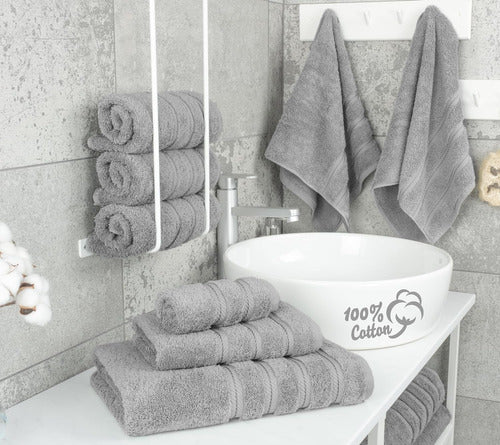 American Soft Linen Luxury 6-Piece Towel Set: 2 Bath Towels, 2 Hand Towels, 2 Washcloths 1