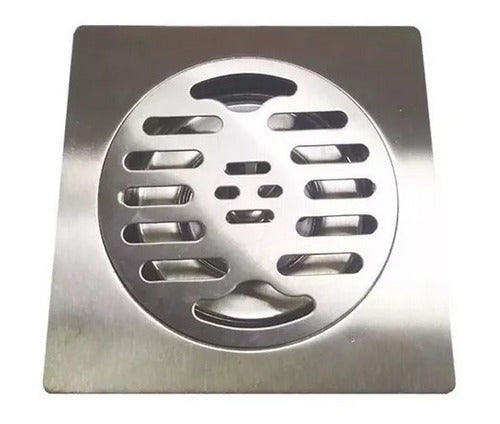Floor Grid 15x15 Anti Hair Insects Odors Stainless Steel Drain 1