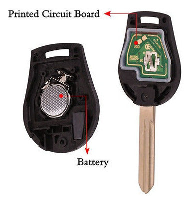 Xiulx98 1pc Keyless Entry Remote Head Fob Transmitter 2