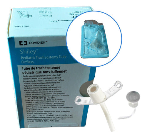 Canula Tubo Traqueotomia Pediatrico 5.0pef Sin Balon Shiley 0