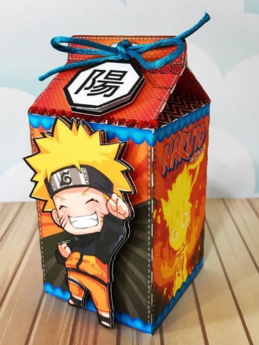 Set of 10 3D Naruto Milk Box Miniatures 1