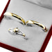 Belmar Wedding Bands in Gold and Silver with Floral Ring 1