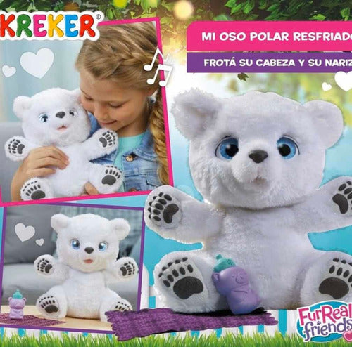 Hasbro Kreker My Sneezing, Purring, Eye-Moving Polar Bear 1