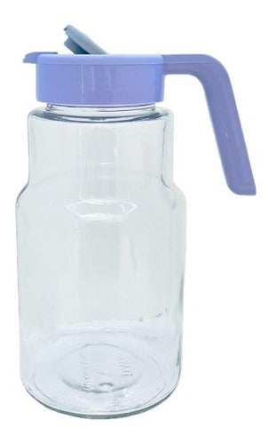 Glass Jug for Water or Juice with Lid 0