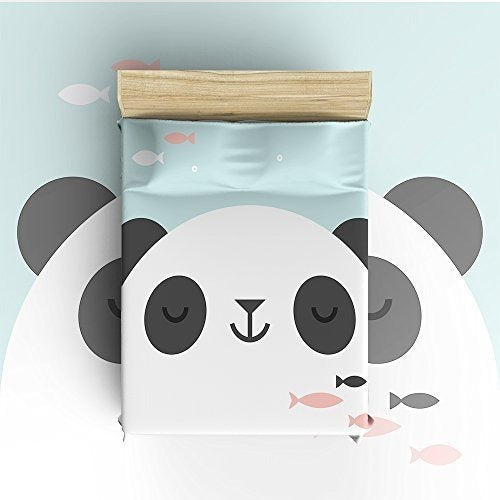 Tyh Home Cute Panda Headshot Para Niños Juego De Funda Nórdi 1