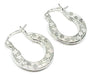 Idunn Greek Guard Hoop Earrings Silver 925 1.6cm 0