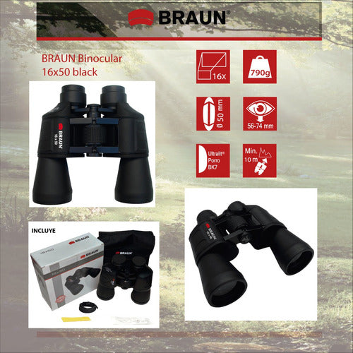 Braun Germany Binocular 16x50 Official Replica 2