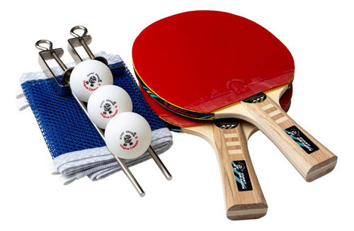 Giant Dragon Ping Pong Set 2 Paddles + 3 Balls + Retractable Net 0