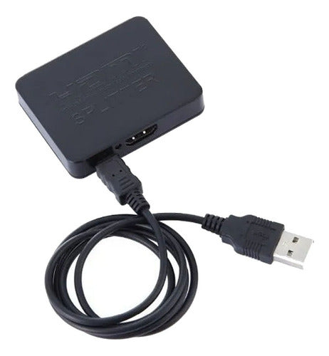 Caja Splitter Hdmi 1 X 2 Activa Alta Definición Premium 4k 4