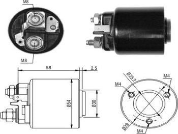 Solenoide Tipo  Valeo. Renault Clio 0