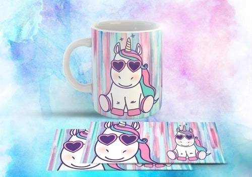 15 Plantillas Sublimación Tazas  Unicornios 4