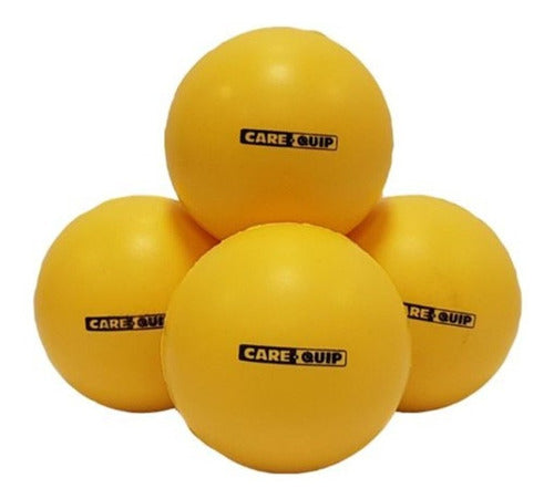 Pack X 8 Pelota Rehabilitacion Blanda 6 Cm Amarillo Carequip 0