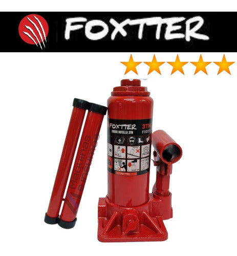 Crique Foxtter Gato Hidráulico Botella Auto 3tn 3000kg Fxb3t 1