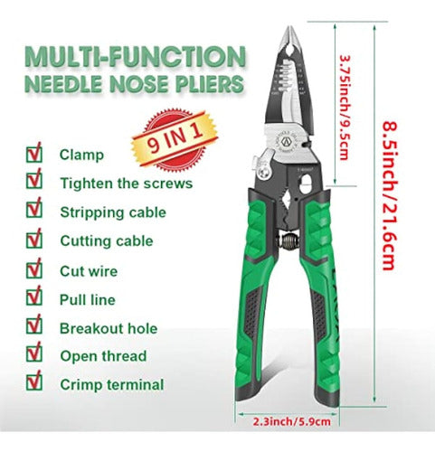 Laoa Needle Nose Pliers, Wire Stripper 1