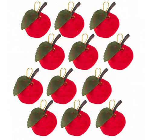 Navife Manzanas Rojas, 4cm (12 Esferas) Chirimbolos, Decorar 0