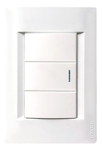 Kalop Light Switch 1 Point White Pack of 10 0