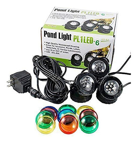 Jebao Submersible 3 Units 12LED Pond Fountain Lights 0