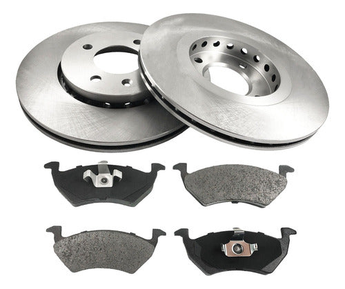 Gr Frenos Discs and Pads for Volkswagen Saveiro G6 Front 1