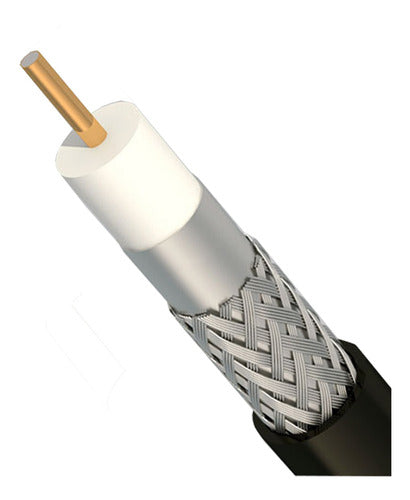 Cabletech Coaxial RG 59 Trishield Imported Cable X 10 Mts 0