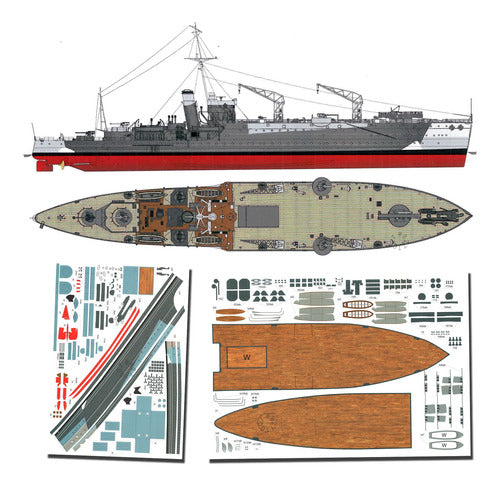 HMS Albatross 1.200 Papercraft 0