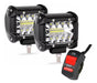 Pair of LED Auxiliary Spot Flood Lights with Switch 0