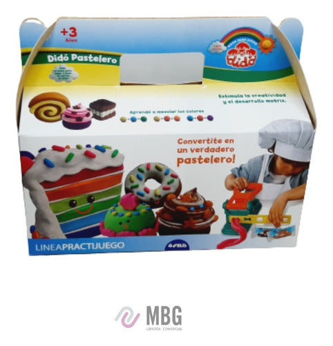 Set Dido Pastelero Plastilina + Cortante + Rodillo + Molde 0