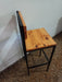 High Breakfast Bar Stool - Iron and Wood - Handcrafted by JDM 3