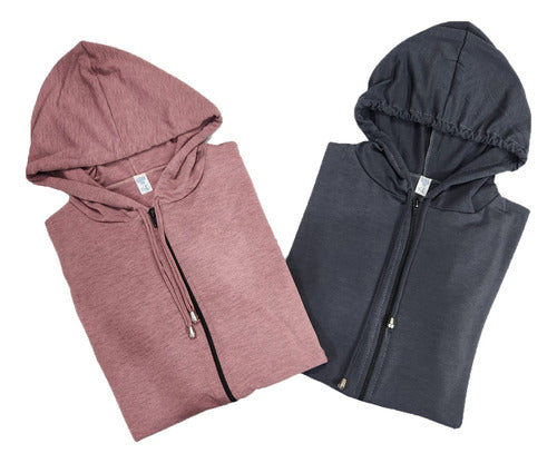 Pack of 2 Women's Modal Jackets with Hood 5