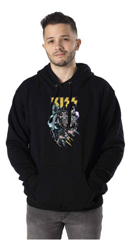 De Hoy No Pasa Kiss Rock Hoodie 0