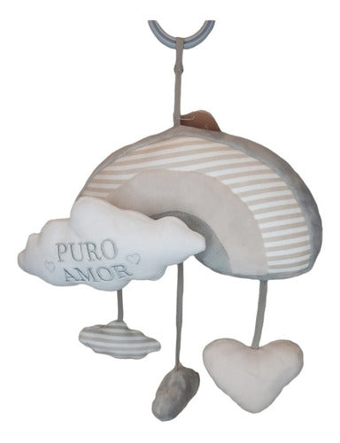 Rainbow Cloud Plush Baby Rattle Welcome Phi Phi 0