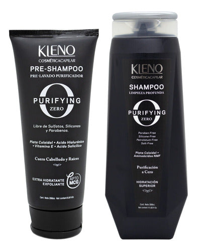 Kleno Purifying Zero Kit Pre-shampoo + Purifying Shampoo 0