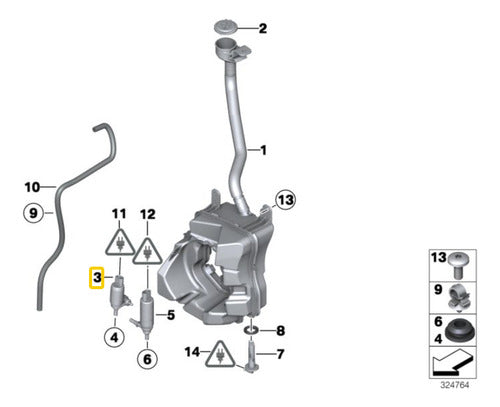 Bomba Limpiaparabrisa Mini Cooper Co R60 D All4 1.6 N47n 1