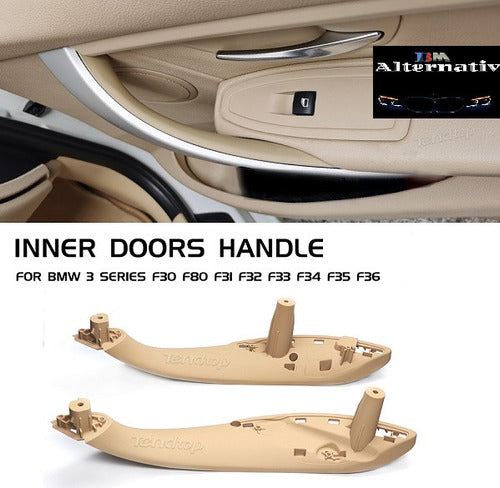 BMW Interior Door Handle F30/32 Right Front Beige 1