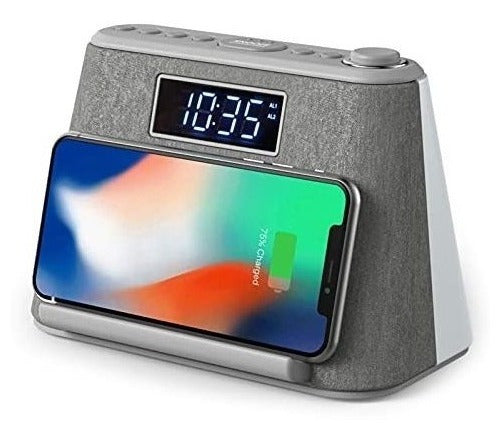 Ibox Silent LCD Alarm Clock with USB Charging 0