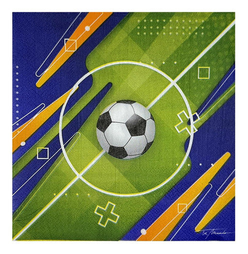 Servilleta Fútbol Descartable- 20u 33x33cm- Universo Mágico- 0