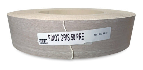 GREENWAY - CANTOCHAP Tapacanto Melamina Pinot Gris 50 Mm X 10 M C/ Cola Superior 0