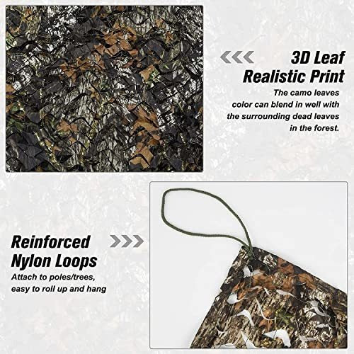 Iunio Camouflage Shade Netting Biomechanical Leaves (2x1.5m) 1