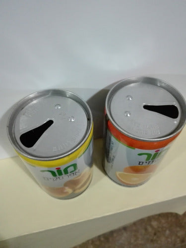 Latas Coleccionable Jugos More  Año 1992 De Lata Dura Israel 2